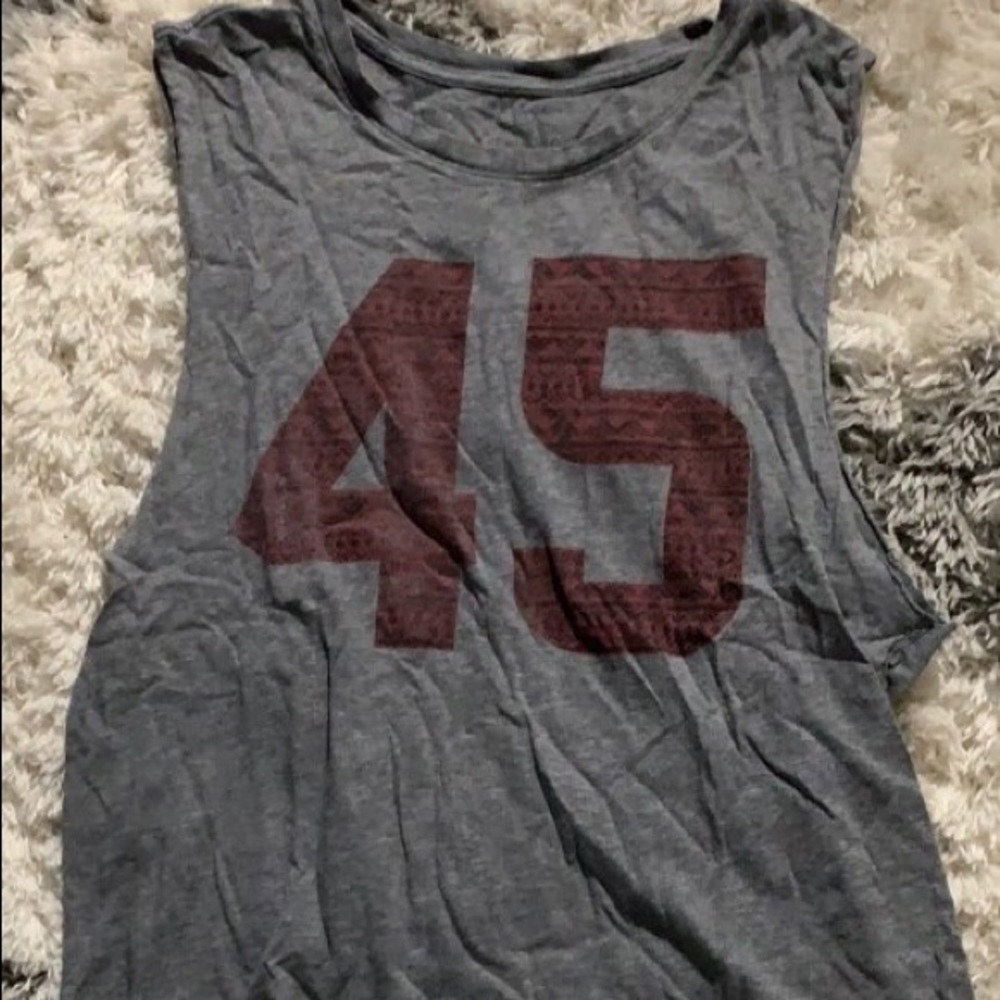 Grey Sleeveless Shirt